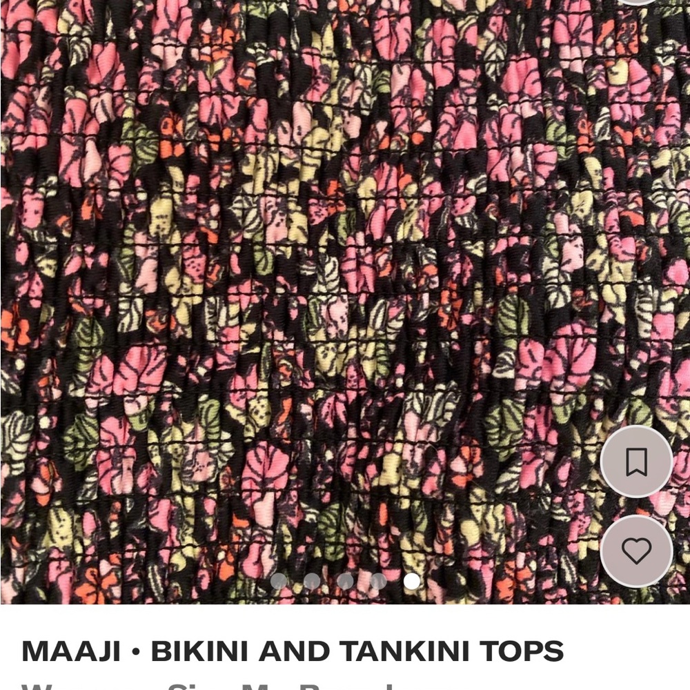 Maaji Pink Smocked Tank Top